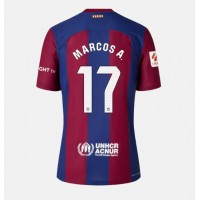 Barcelona Marcos Alonso #17 Replica Home Shirt Ladies 2023-24 Short Sleeve